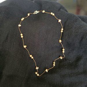 Tin Cup Style Freshwater Pearl Chocker